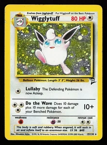 Wigglytuff 19/130 Holo Rare Base Set 2 Pokémon Card - Picture 1 of 2