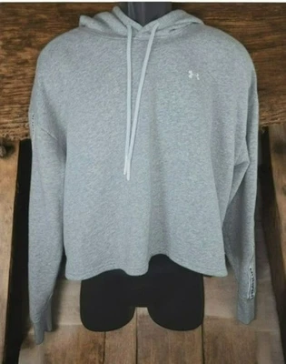Sudadera con capucha Under Armour para mujer XL gris holgada con logotipo detalle en el brazo Foto 1 de 4