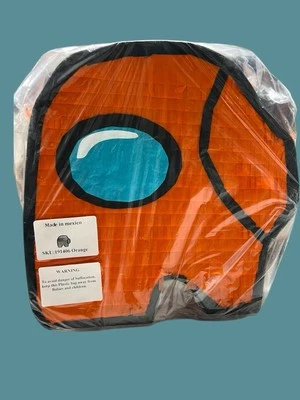 Orange and Blue Among Us Piñata Birthday Party Celebration - Image 1 of 2