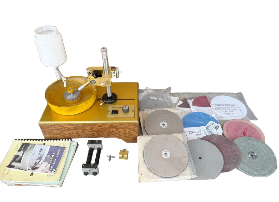 Facetron Faceting Machine USED WORKING CONDITION DOPS TRANSFER JIG LAPS - Image 1 of 4