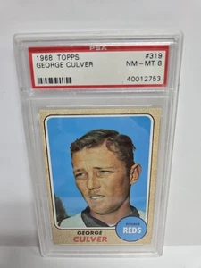 1968 Topps George Culver PSA 8 NM-MT #319 - Picture 1 of 2