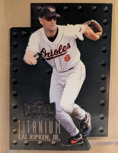 1997 Skybox Metal Universe TITANIUM #8 Cal Ripken Jr HOF RARE DIE CUT INSERT - Picture 1 of 2