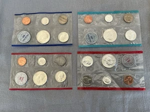 1960 and 1963 Uncirculated US Coin Sets P and D Mint Silver/Clad/Copper 20 Coins - Picture 1 of 10