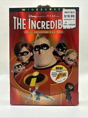 НЕВЕРОЯТНЫЕ DVD 2004 широкоэкранный 2 диска коллекционное издание PIXAR новый запечатанный - Изображение 1 из 4