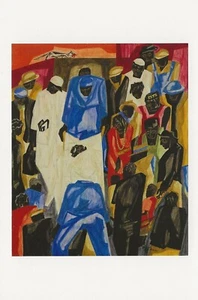 Postcard Jacob Lawrence "Ambulance Call" 1948 African-American Art MNT - Picture 1 of 1