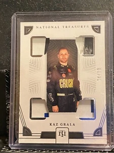 Kaz Grala 2023 National Treasures NT Quad Race Used - Sheet Metal #04/99 - Picture 1 of 2