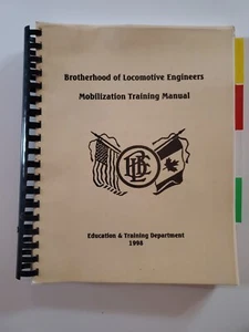 Brotherhood of Locomotive Engineers Mobilization Training Manual 1998 - Picture 1 of 10