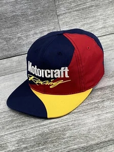 VTG Motorcraft Racing Imperial SnapBack TruckerHat Colorblock Johnson Industries - Picture 1 of 14