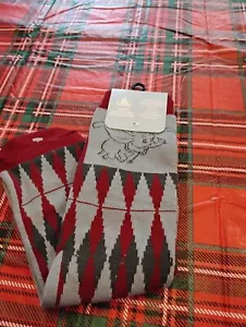 Disney Parks Dumbo the Flying Elephant Argyle Pair of Long Socks Size 6-12 - Picture 1 of 2