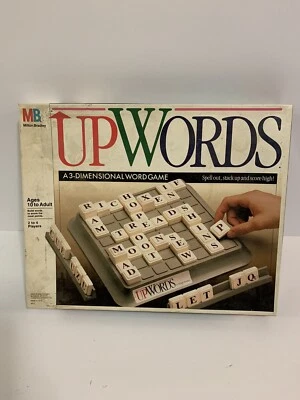 UPWORDS 3D Word Game Milton Bradley 1988 CLEAN & COMPLETE - Image 1 of 3
