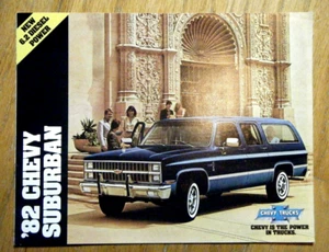 Collectible Vintage 1982 Chevy Suburban Original Sales Brochure - Picture 1 of 2