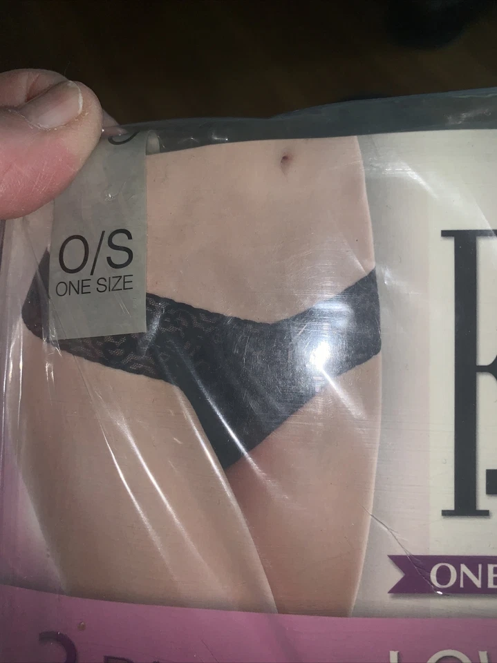 FELINA Low Rise Modal Lace Thong panties Purple/pink/TEAL 1 Size 2-12