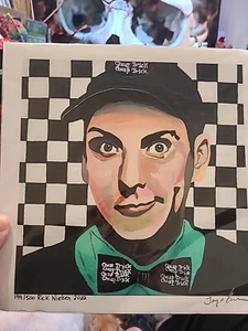 Cheap Tricks Rick Nielsen 2022 Limited Edition Portrait Gemälde #199/500 signiert - Bild 1 von 6