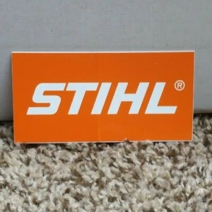 NEW STIHL OEM LOGO DECAL 2" x 4" CHAINSAW TRIMMER BLOWER STICKER 4063-028-0065 - Picture 1 of 1