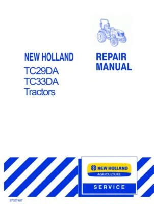 Libro taller reparación manual tractor New Holland TC29DA, TC33DA Foto 1 de 4