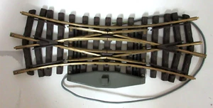 LGB 1225 DOUBLE CROSSING SWITCH 22.5 DEGREE OLD STYLE - Picture 1 of 3