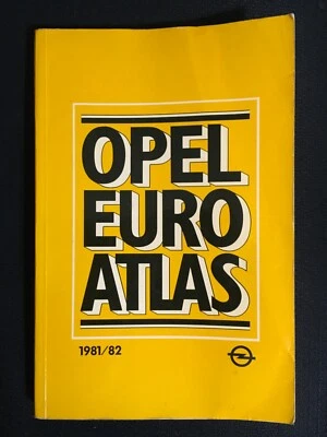 OPEL EURO ATLAS 1981/82 Vintage Book of Driving Maps TriLingual Reference QikShp - Image 1 of 4