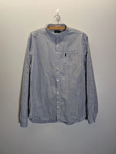 Paul Smith Jeans Shirt Mens Size Medium Blue Stripe Long Sleeve Tailored Fit - Picture 1 of 9