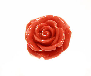 Ladies Flower Ring Color Plastic Stainless Steel Rose Cluster Jewelry Band