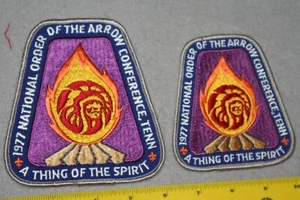 BSA OA ORDER OF THE ARROW 1977 NOAC POCKET PATCH AND BACK PATCH SET - Picture 1 of 1