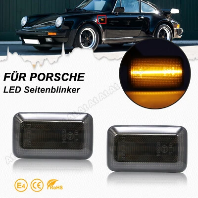 LED Schwarz Seitenblinker Für Porsche 911 964 993 924 944 959 Audi 80 90 100 200 - Bild 1 von 4