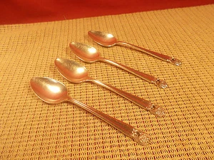 International Silver Plate Flatware Eternally Yours 4 Teaspoons 6 7/8" - Picture 1 of 2