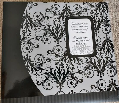 Wedding Scrapbook ALBUM - NEW top load 12x12, Top load, Damask print - Image 1 of 4