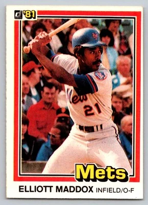 1981 Donruss #397 Elliott Maddox New York Mets - Image 1 of 2