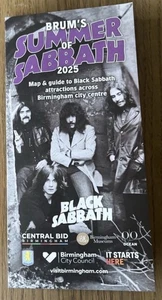 Black Sabbath Ozzy Back To The Beginning 2025 Special Birmingham City Map - Picture 1 of 1