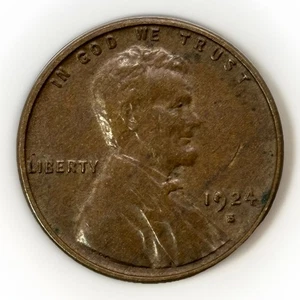 1924-S Lincoln Cent Weizen Penny Brandneu - Bild 1 von 2
