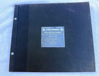 US COLUMBIA SET 210.  HUBERMAN PLAYS J.S. BACH VIOLIN CONCERTO #1 (1933) - Image 1 of 2