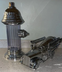 Godinger Feuerwehrauto Bar Werkzeug Set FD Dichtung Türen & Eimer mit Hydranten Dekanter - Bild 1 von 19