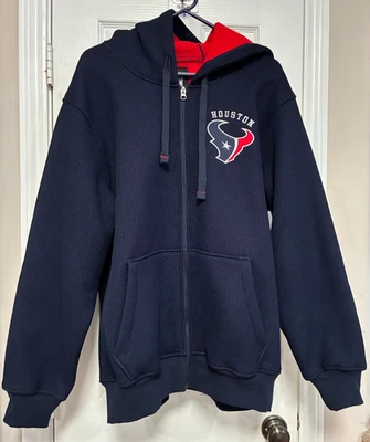 HOUSTON TEXANS NFL КОМАНДЫ С КАПЮШОНОМ ТЯЖЕЛАЯ ТОЛСТОВКА ВЫШИВКА X-БОЛЬШОЙ КРАСИВЫЙ - Изображение 1 из 4