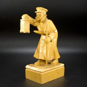 Germanic Nightwatchman Hand Carved Linden Wood Folk Art 9" *No Halberd Blade - Picture 1 of 24