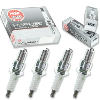 4pcs 2012 Arctic Cat F5 LXR NGK V-Power Spark Plugs 499cc 30ci Kit Set Engin bv - Image 1 of 4