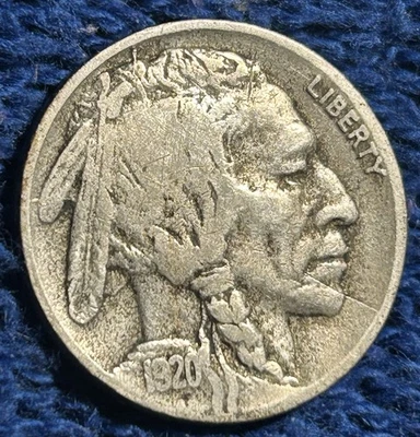 1920-D 5C Buffalo Nickel VF  - Image 1 of 4
