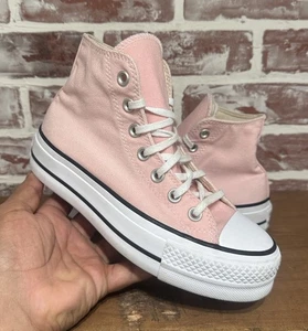 Converse Chuck Taylor All Star Lift Hi Pink Platform Sneakers Women's Sz 5 - Picture 1 of 10