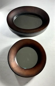 Wall Mirrors Made For Crate & Barrel Round 7” & Oval 9” - Picture 1 of 13