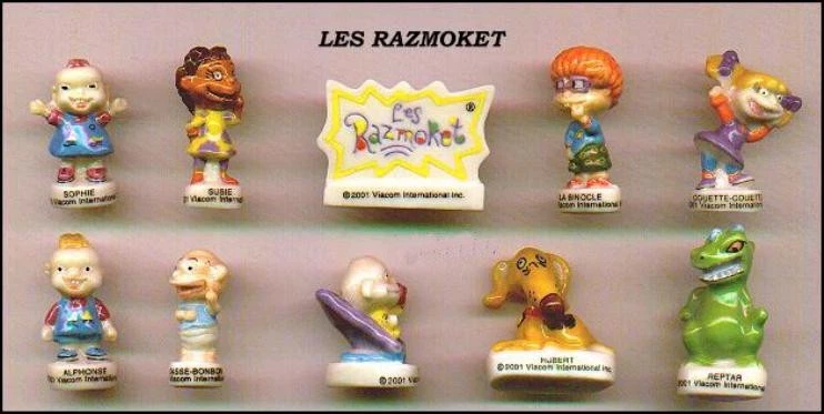 The Rugrats Raro Set 10 Mini Figura 3cm Colección Porcelana FEVES Francia 2003 - Imagen 1 de 1