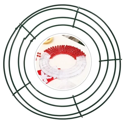 5 Pcs Iron Wire Wreath Frames for Holiday Floral Craft Making - image 1 of 4