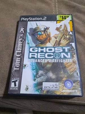 TOM CLANCY'S GHOST RECON ADVANCED WAR FIGHTER PS2 USED VIDEO GAME - Image 1 of 3