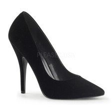 black velvet stilettos