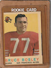 1959 Topps Football Bruce Bosley San Francisco 49ers Rookie #166 SHARP