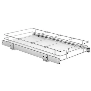 11"W x 21"D Pull Out Cabinet Organizer, Heavy Duty Slide Out Pantry Shelves, Chr - Picture 1 of 6