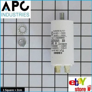 NEW UNIVERSAL MOTOR RUN CAPACITOR 7UF SUITS MANY BRANDS AND MODELS CA007 - Picture 1 of 2