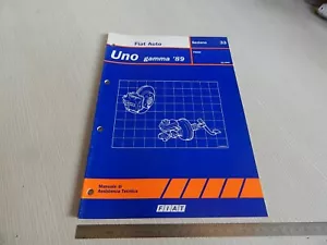 MANUALE ASSISTENZA TECNICA ORIGINALE 1989 FIAT UNO SEZIONE FRENI - Foto 1 di 7