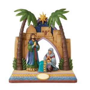 OBRA MAESTRA DE LA EDICIÓN DE COLECCIONISTA Jim Shore Holy Family - Un salvador antes de ee. uu. 6008924 - Imagen 1 de 1
