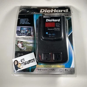 DIEHARD PLATINUM 750 WATT VEHICLE MOBILE 110 VOLT POWER INVERTER 71495 - Picture 1 of 8