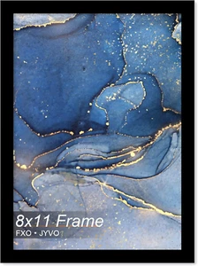 8X11 Picture Frame, Black Frame for 8 X 11 Inch Picture Poster Photo, Light - Picture 1 of 12