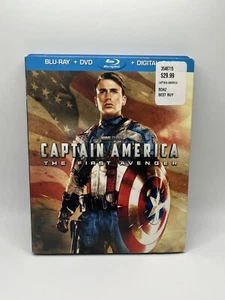 Captain America: The First Avenger (Blu-ray/DVD, 2011, 2-Disc Set Marvel CLEAN - Picture 1 of 6